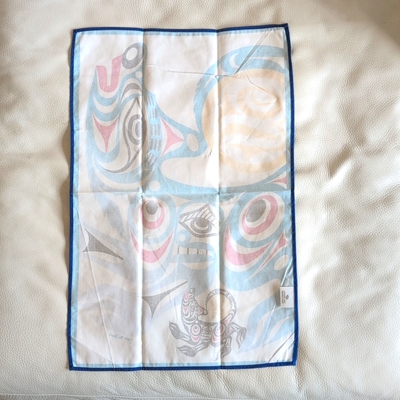 Cotton Kitchen Wolf & Moon Indigenous Design by Joe Wilson, Coast Salish - Picture 2 of 5